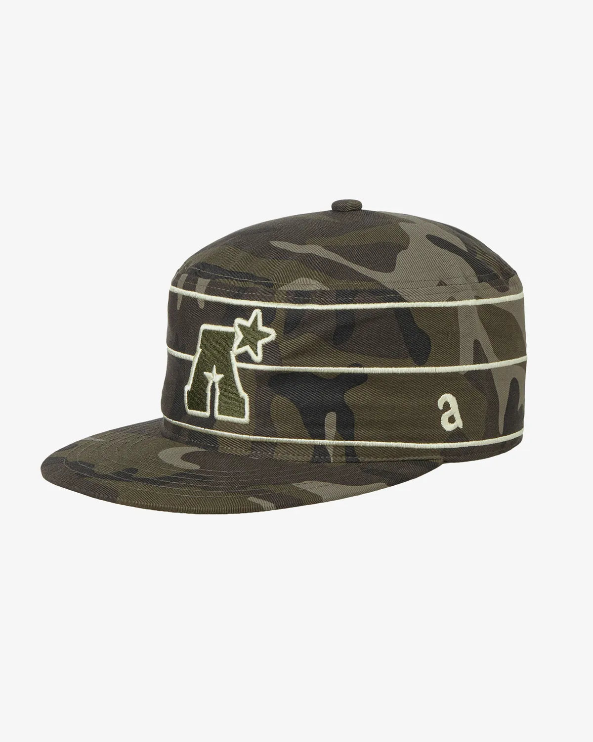 【aeae】A LOGO PILLBOX CAP [ CAMO / NAVY ]