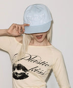 【Fancy Club】YOURS ANGEL CAP [White / Baby blue]