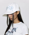 【Fancy Club】YOURS ANGEL CAP [White / Baby blue]