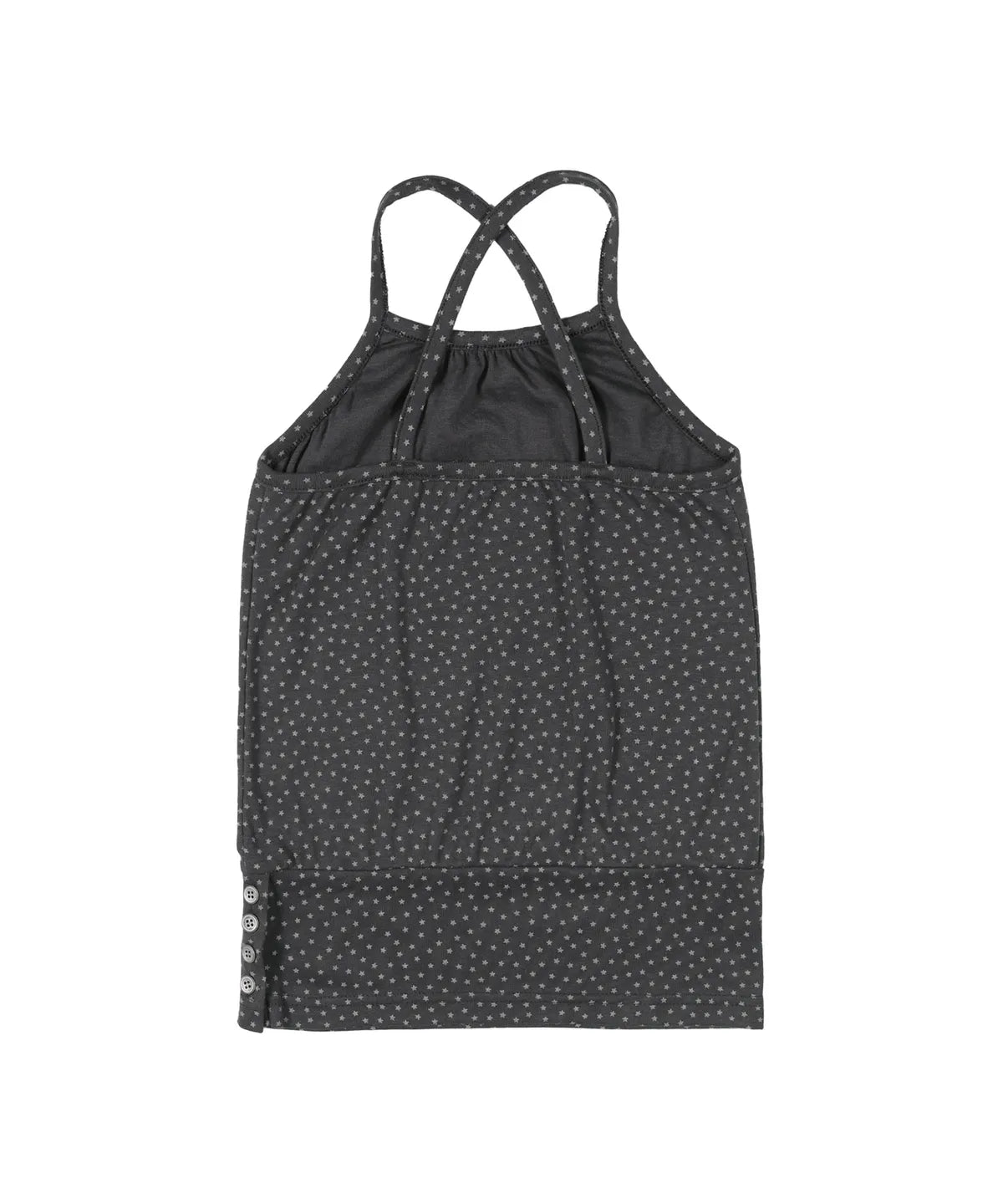 【Fancy Club】SERENITY BUTTON SLEEVELESS  [Blue / Charcoal]