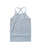 【Fancy Club】SERENITY BUTTON SLEEVELESS  [Blue / Charcoal]