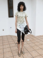 【kijun】Lily Blush Tee Dusty [Sage / Pink]