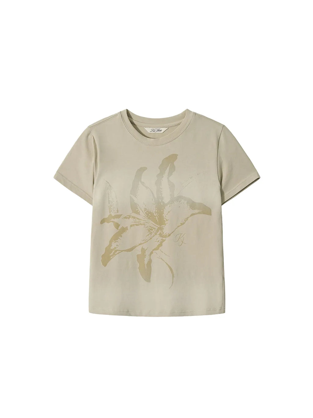 【kijun】Lily Blush Tee Dusty [Sage / Pink]