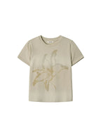 【kijun】Lily Blush Tee Dusty [Sage / Pink]