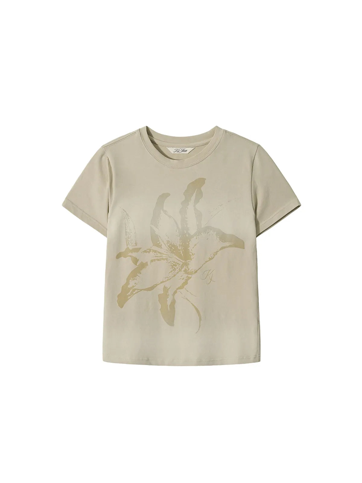 【kijun】Lily Blush Tee Dusty [Sage / Pink]