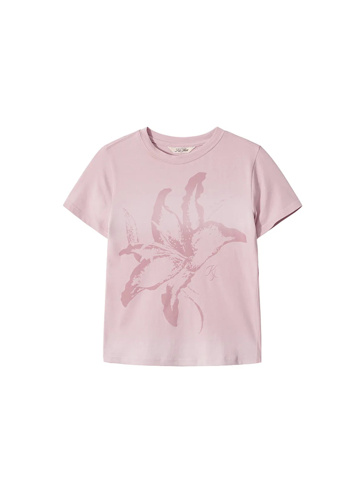 【kijun】Lily Blush Tee Dusty [Sage / Pink]