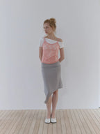 【ASURA】RUCHED LACE SLEEVELESS - 2 colors