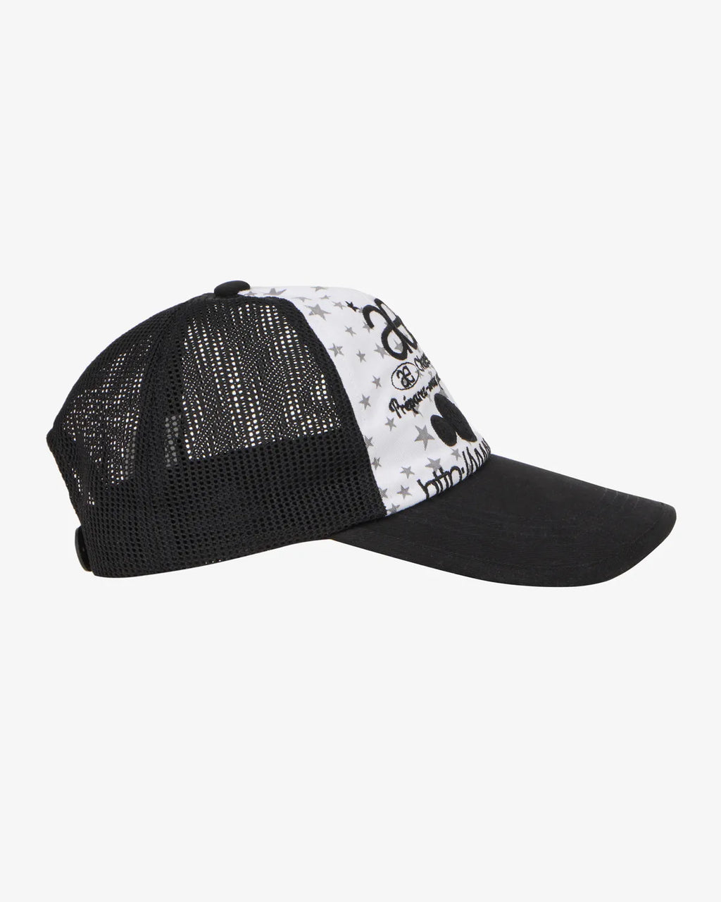 【aeae】WEB LOGO STAR MESH CAP [ BLACK / BLUE ]