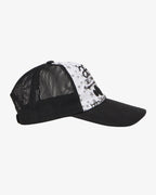 【aeae】WEB LOGO STAR MESH CAP [ BLACK / BLUE ]