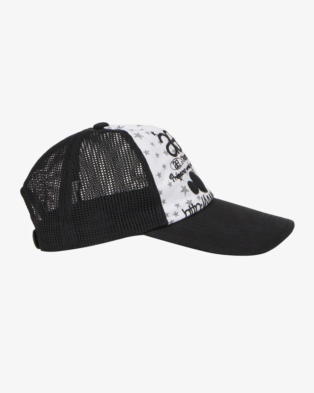 【aeae】WEB LOGO STAR MESH CAP [ BLACK / BLUE ]