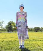 【youthbath】YB x Motka Graphic Mesh Top