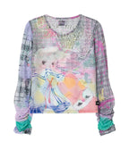 【youthbath】YB x Motka Graphic Mesh Top