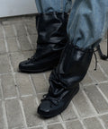 【KHIHO】RIVEL SLOUCHY MID BOOTS [ Black / Brown ]