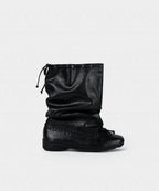 【KHIHO】RIVEL SLOUCHY MID BOOTS [ Black / Brown ]