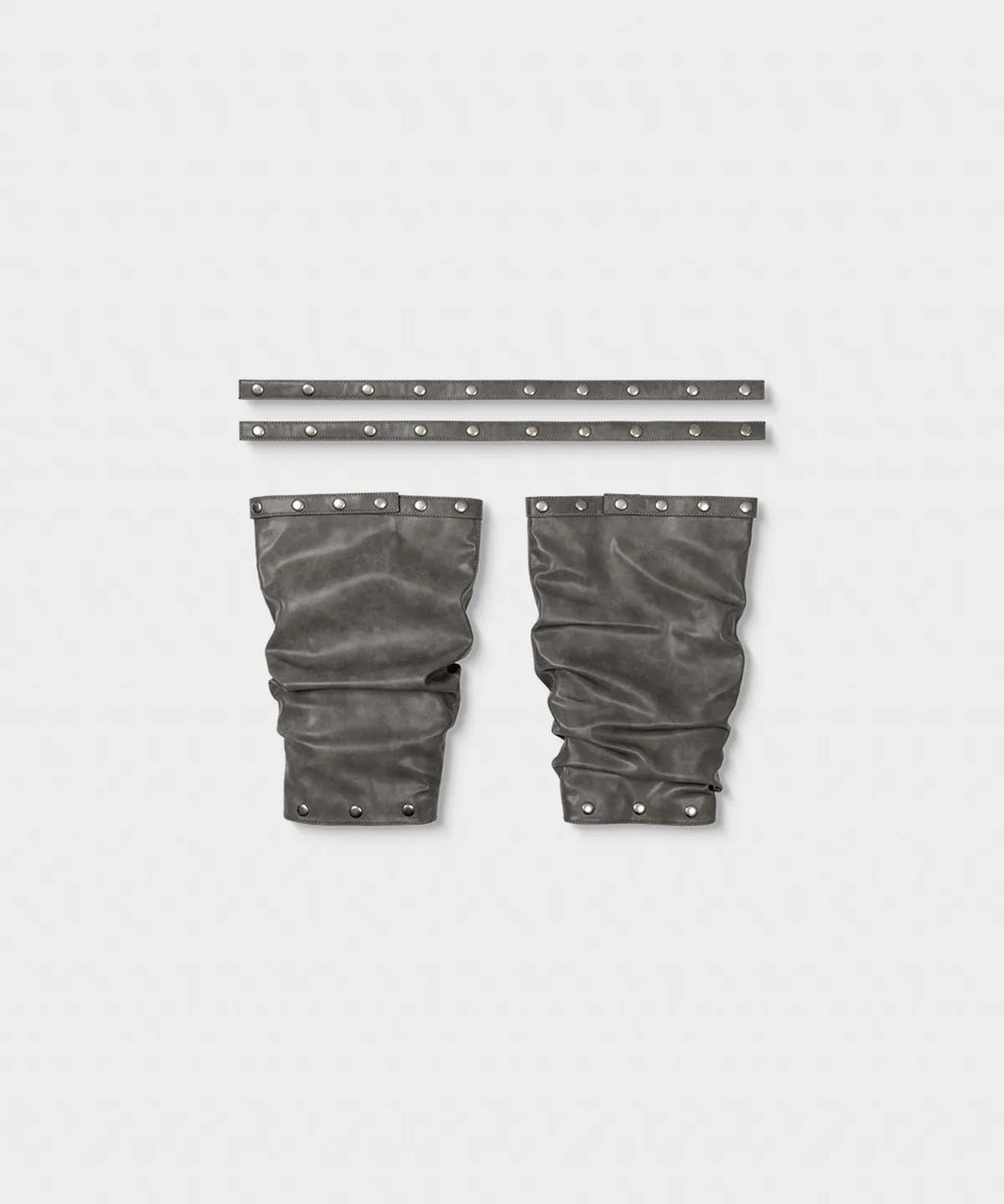 【KHIHO】NODE STUD BOOTS [ Black / Grey ]