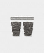 【KHIHO】NODE STUD BOOTS [ Black / Grey ]