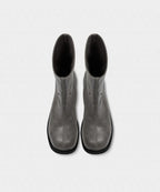 【KHIHO】NODE STUD BOOTS [ Black / Grey ]