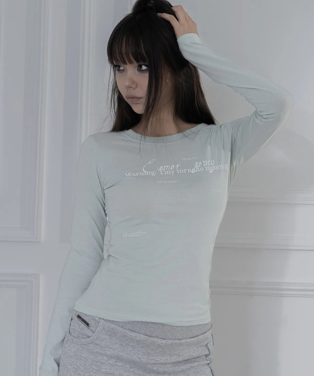 【Fancy Club】BACK CROSS LONG SLEEVE - 2 colors