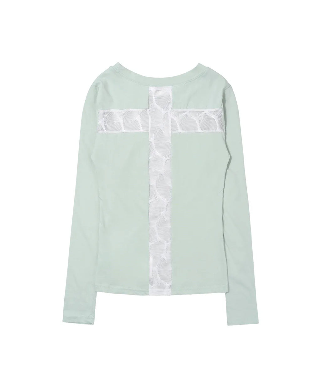 【Fancy Club】BACK CROSS LONG SLEEVE - 2 colors