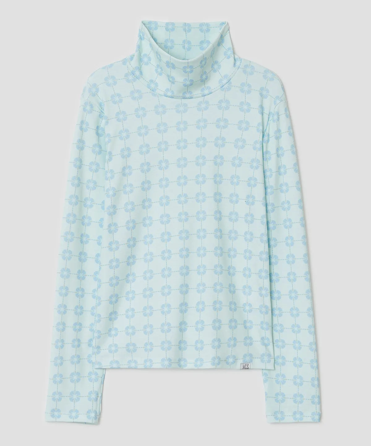 【typeservice】Flora Tile Top [ Mint / Gray ]