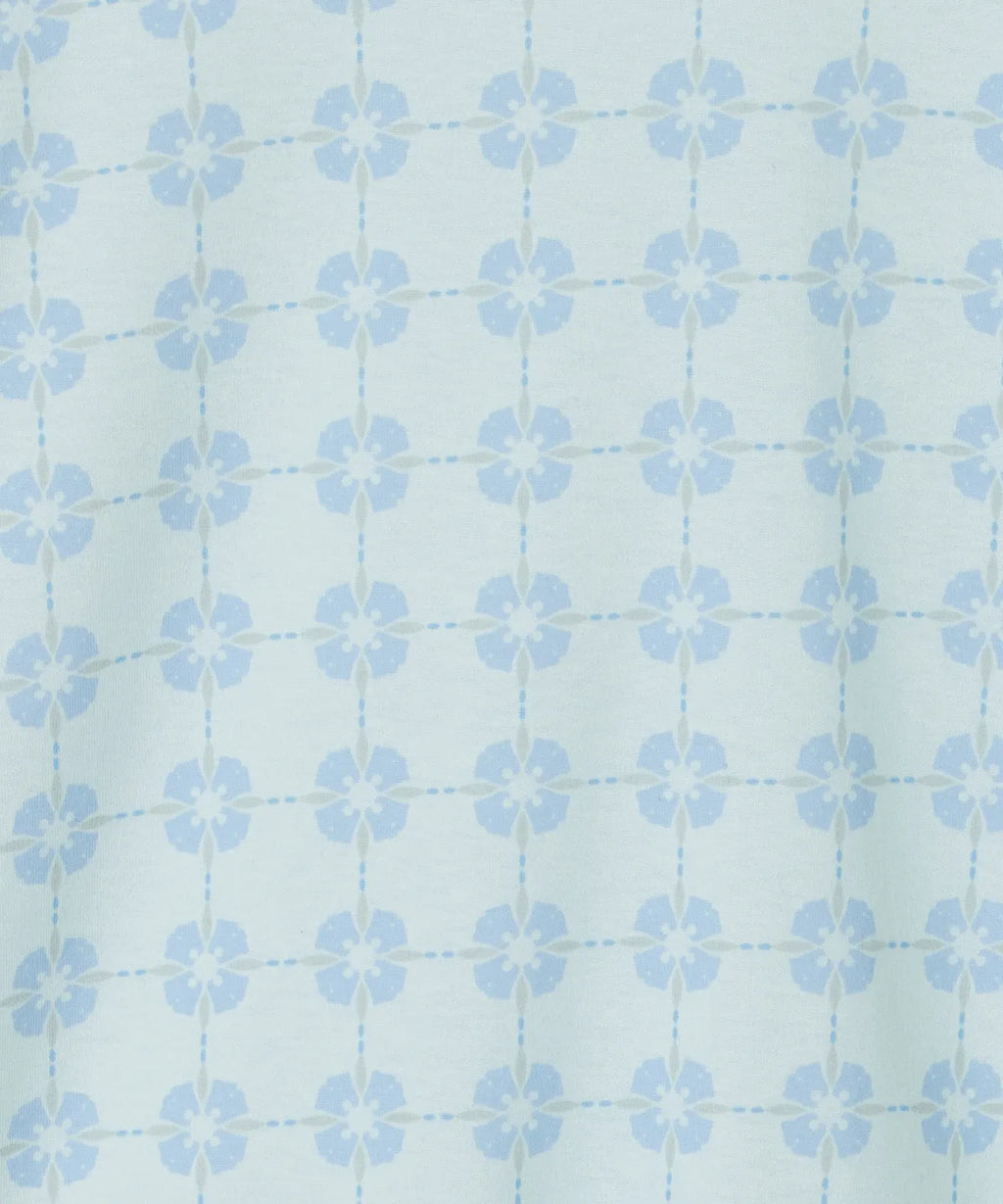 【typeservice】Flora Tile Top [ Mint / Gray ]
