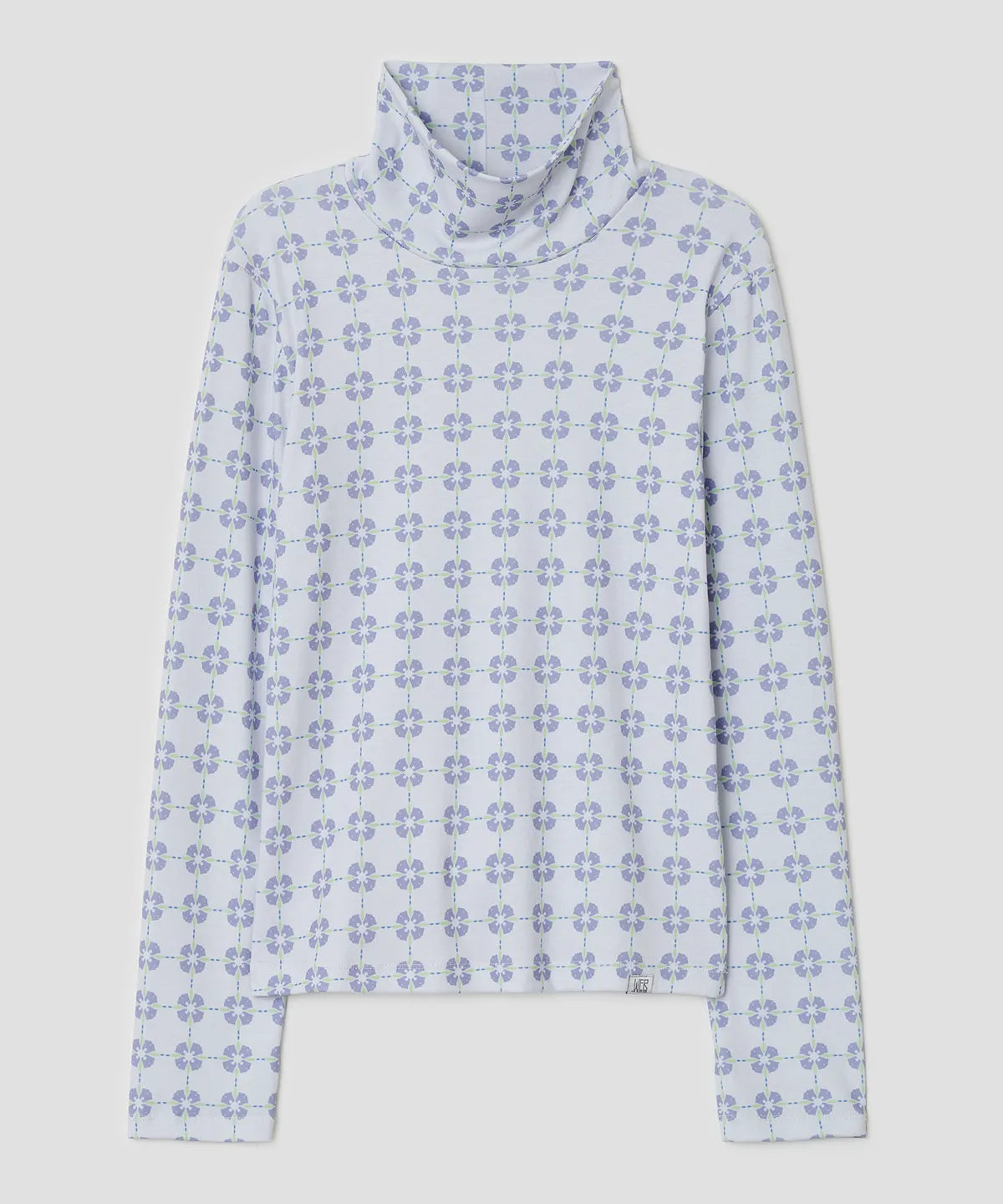 【typeservice】Flora Tile Top [ Mint / Gray ]