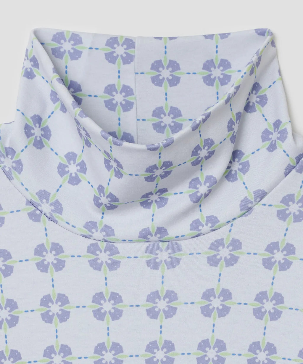 【typeservice】Flora Tile Top [ Mint / Gray ]