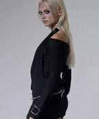 【Fancy Club】3-WAY OFF-SHOULDER COWL TOP - 2 colors