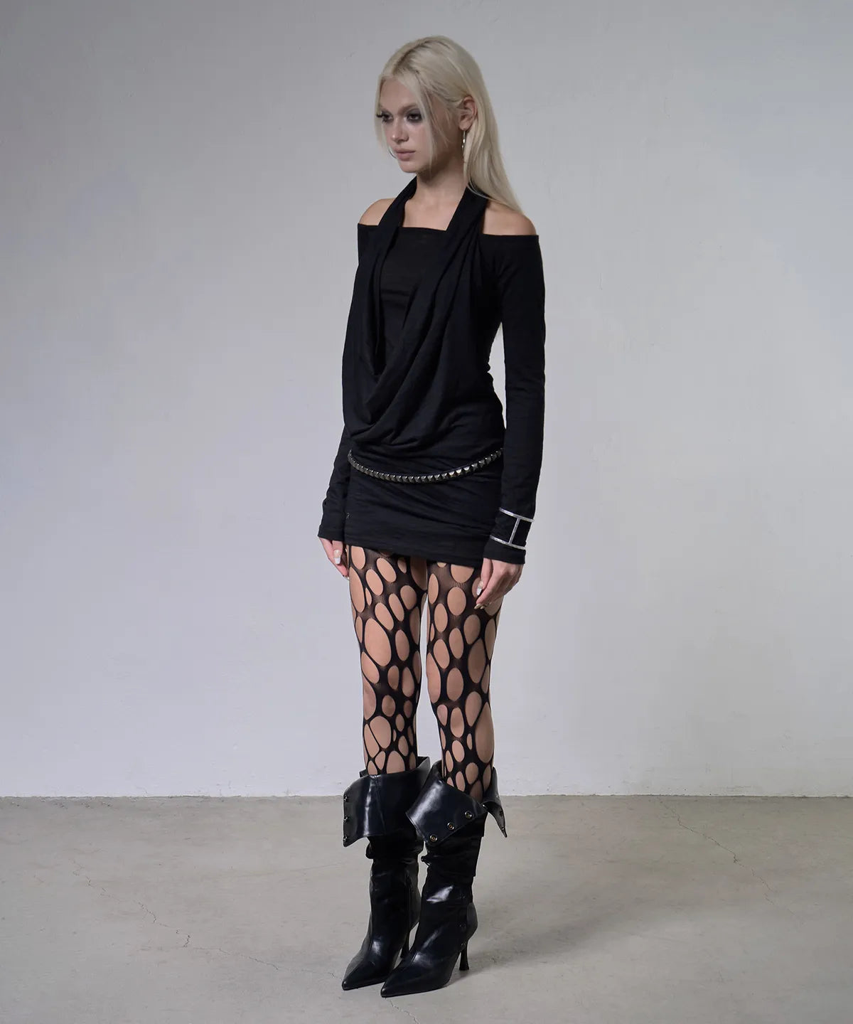 【Fancy Club】3-WAY OFF-SHOULDER COWL TOP - 2 colors