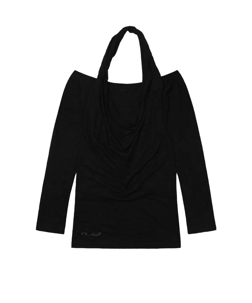 【Fancy Club】3-WAY OFF-SHOULDER COWL TOP - 2 colors