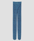 【typeservice】Tiny Glyph Tights [ purple / blue ]