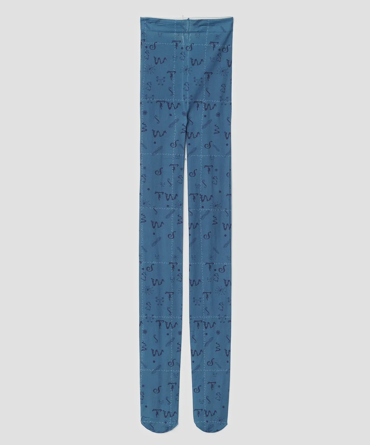 【typeservice】Tiny Glyph Tights [ purple / blue ]