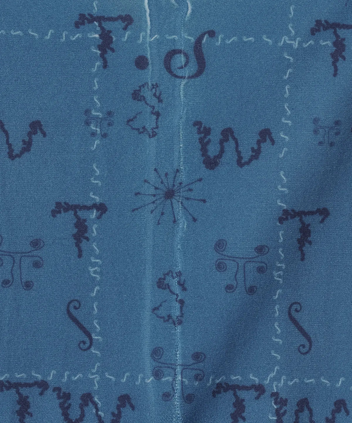 【typeservice】Tiny Glyph Tights [ purple / blue ]