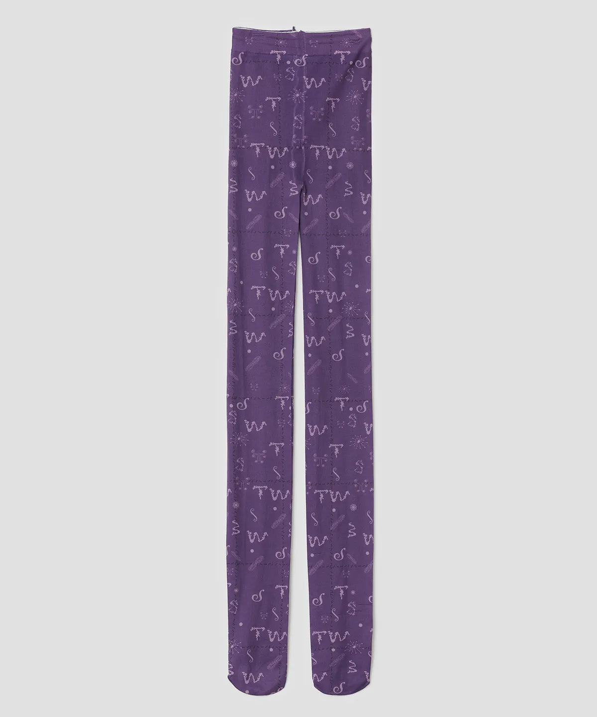 【typeservice】Tiny Glyph Tights [ purple / blue ]