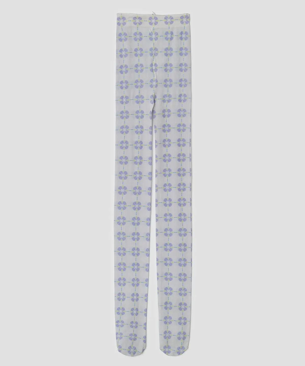 【typeservice】Flora Tile Tights [ Lime / Gray ]