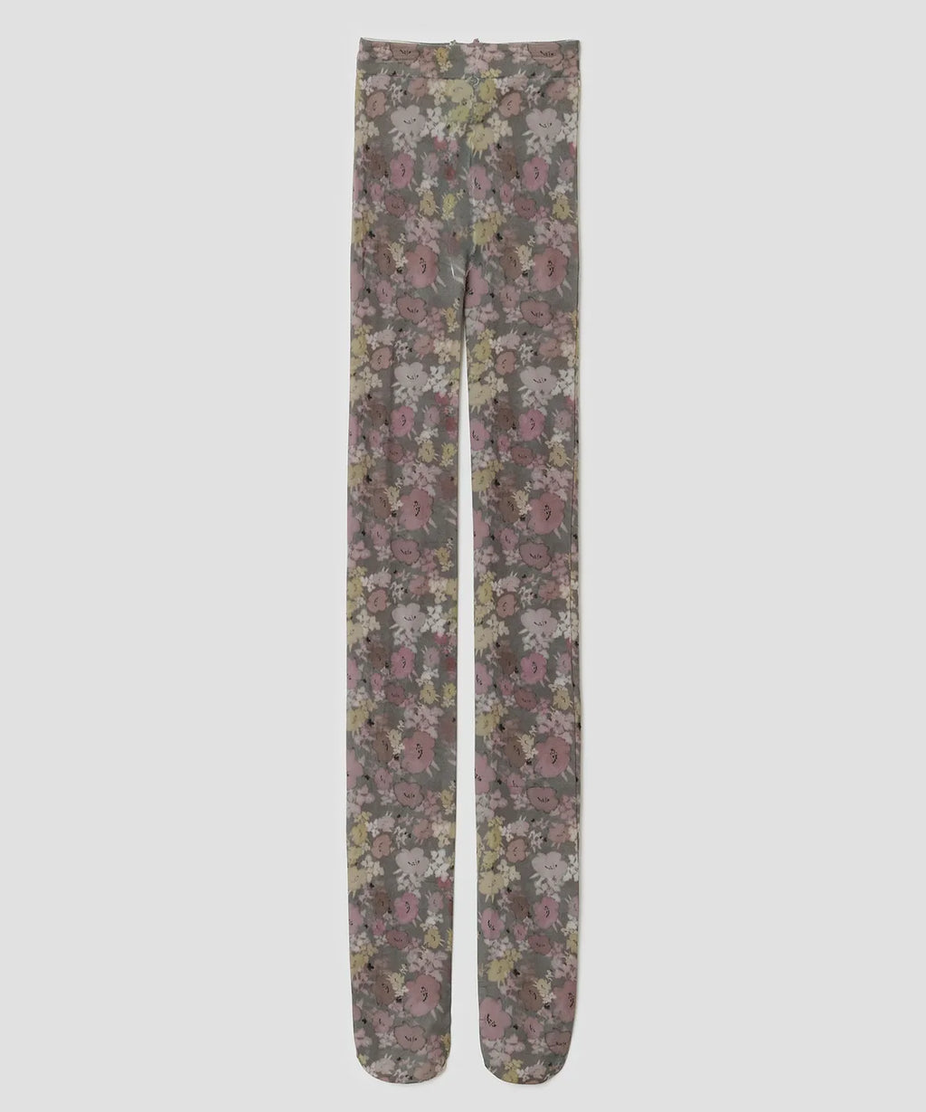 【typeservice】Powder Mist Tights [Brown / Gray ]