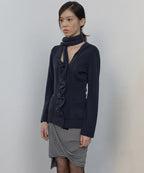 【Flare up】Sculpted Draped Cardigan - 2 colors