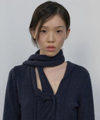 【Flare up】Sculpted Draped Cardigan - 2 colors