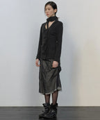 【Flare up】Sculpted Draped Cardigan - 2 colors