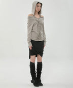 【Flare up】Braided Cardigan - 3 colors