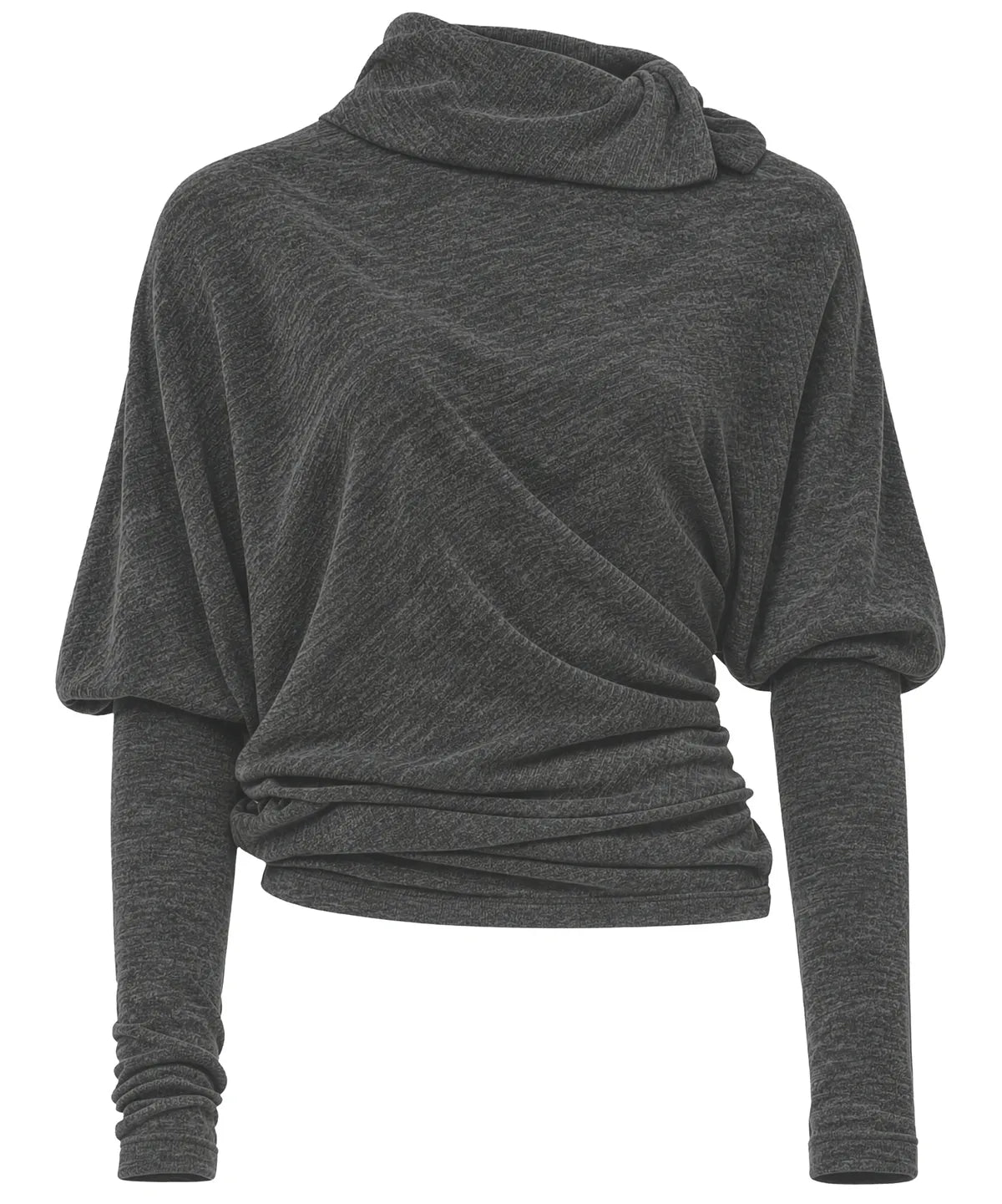 【Flare up】Knit Asymmetrical Long Sleeve - 3 colors