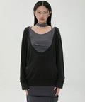 【Flare up】2-Layered Offset Long Sleeve - 3 colors