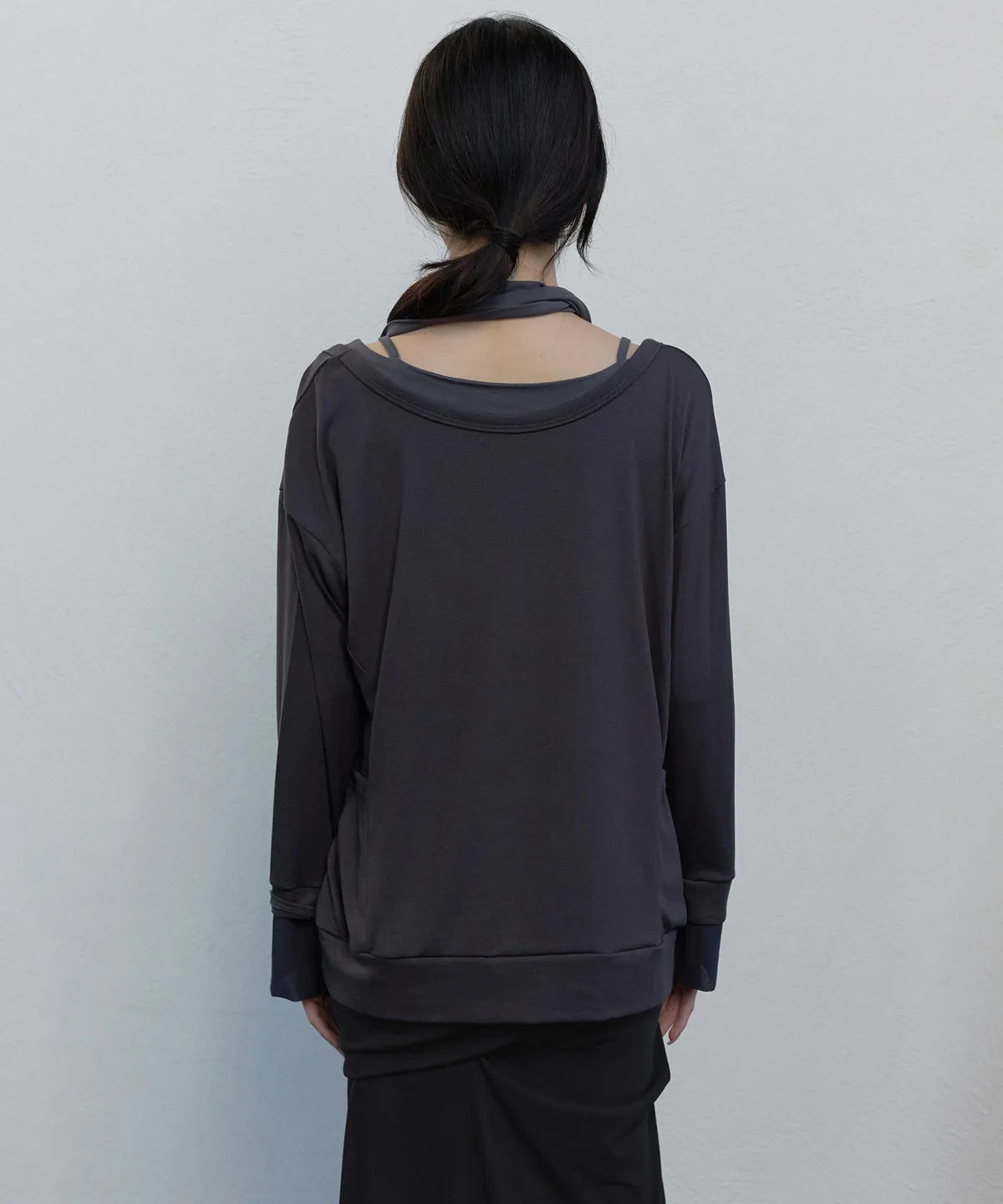 【Flare up】2-Layered Offset Long Sleeve - 3 colors