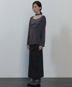 【Flare up】2-Layered Offset Long Sleeve - 3 colors