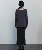 【Flare up】2-Layered Offset Long Sleeve - 3 colors