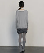 【Flare up】2-Layered Offset Long Sleeve - 3 colors