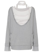 【Flare up】2-Layered Offset Long Sleeve - 3 colors
