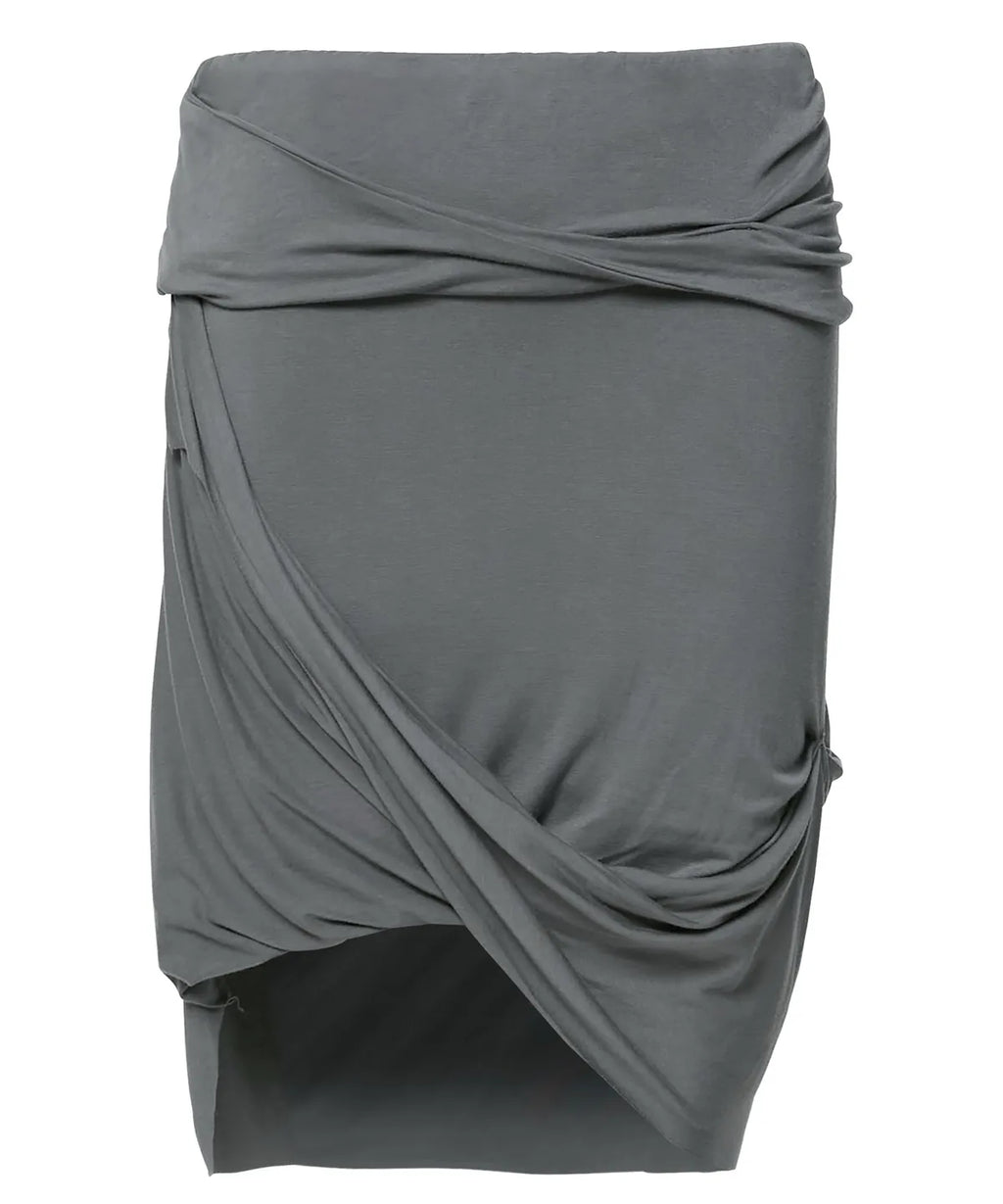 【Flare up】Asymmetrical Midi Skirt  - 2 colors