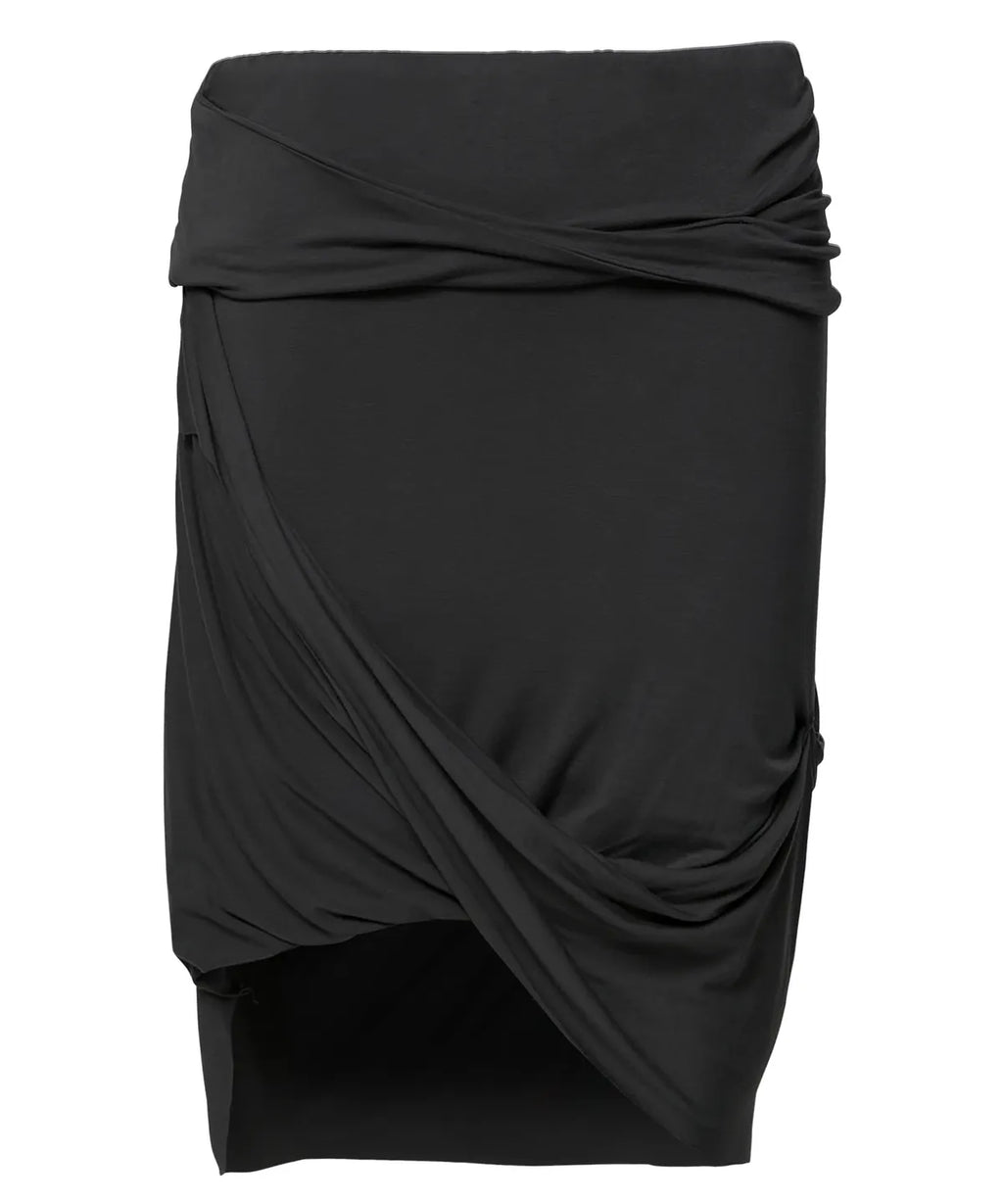 【Flare up】Asymmetrical Midi Skirt  - 2 colors