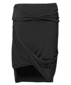 【Flare up】Asymmetrical Midi Skirt  - 2 colors